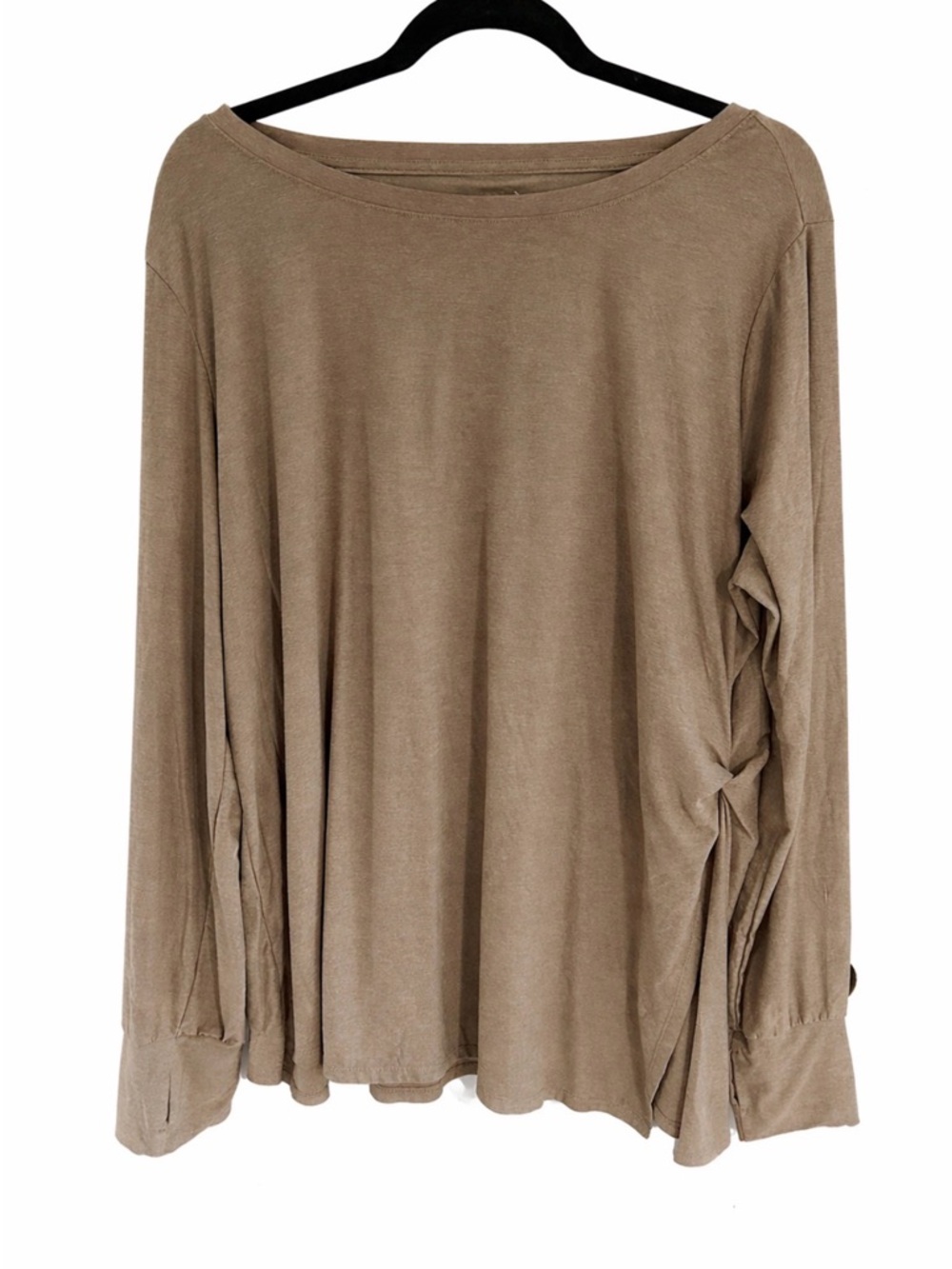 Old Navy Active CloudMotion Top XXL Tall Taupe Long Sleeve